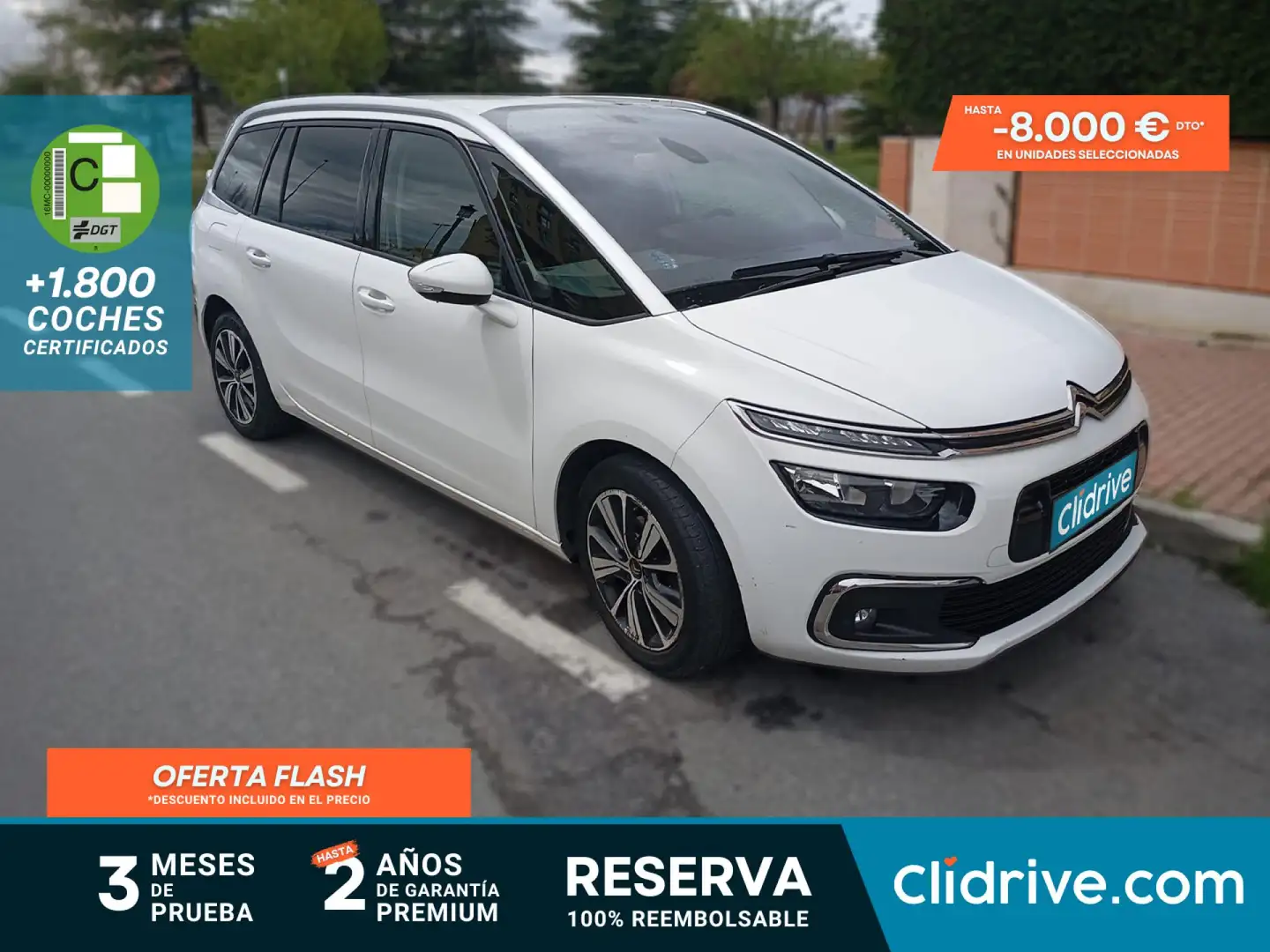 Citroen C4 Grand  Picasso PureTech 96KW (130CV) S&S 6v Feel Bílá - 1