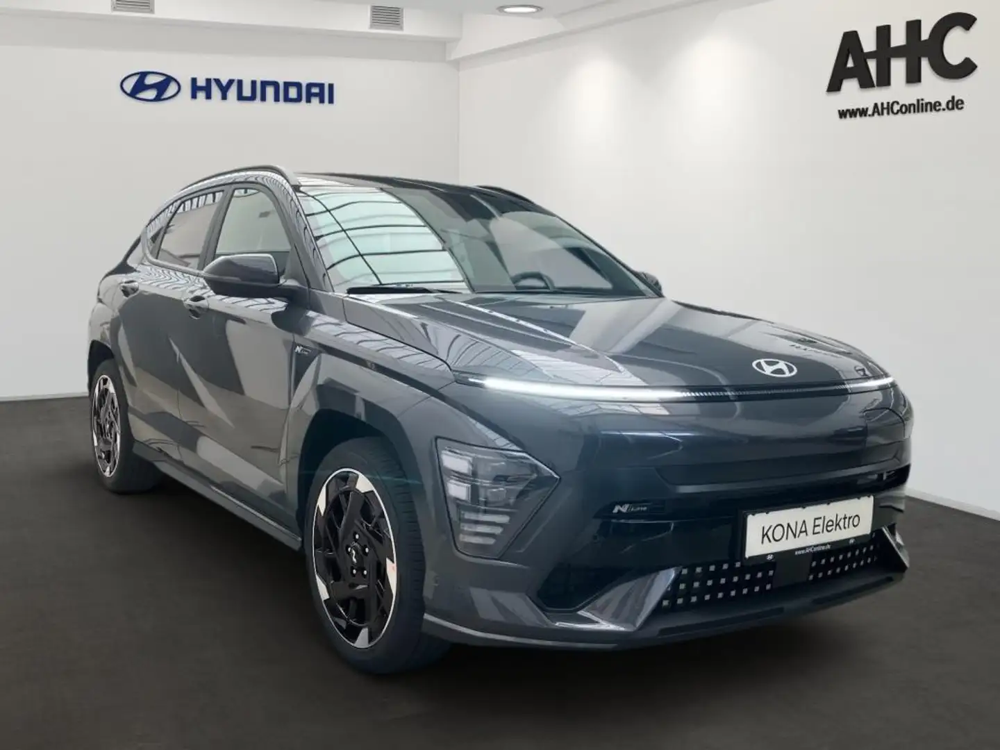 Hyundai KONA EV 2WD 65,4kWh N-Line X HUD WPumpe 2xKlima Grau - 2