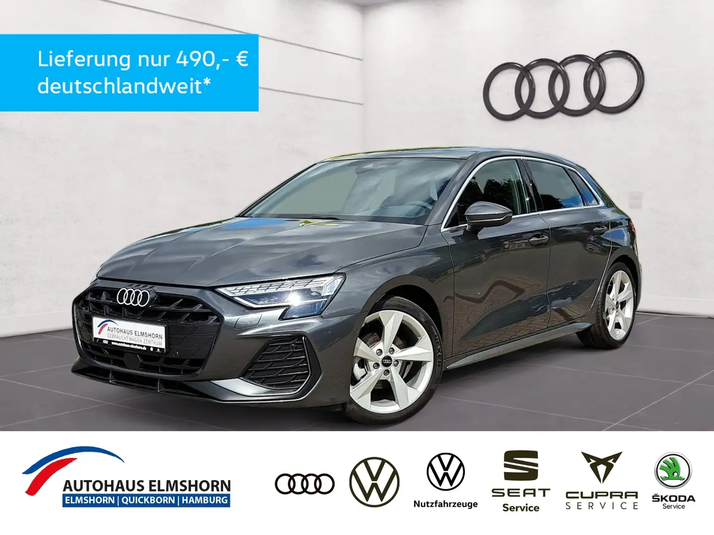 Audi A3 Sportback S line 35 TDI S tronic PANO APP MATRIX Grau - 1