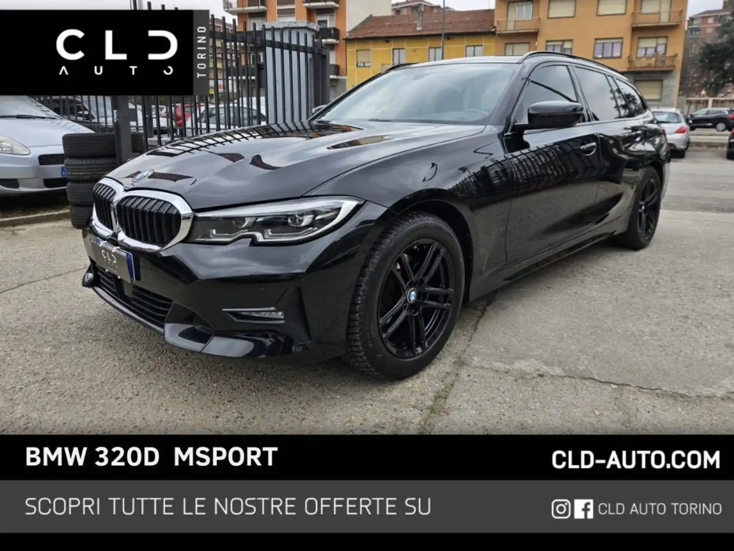BMW 320 d 48V Touring Msport Nero - 1