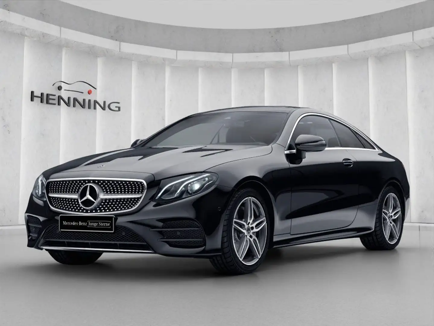 Mercedes-Benz E 200 AMG Coupé Panorama Kamera LED Widesc Totw. Schwarz - 1