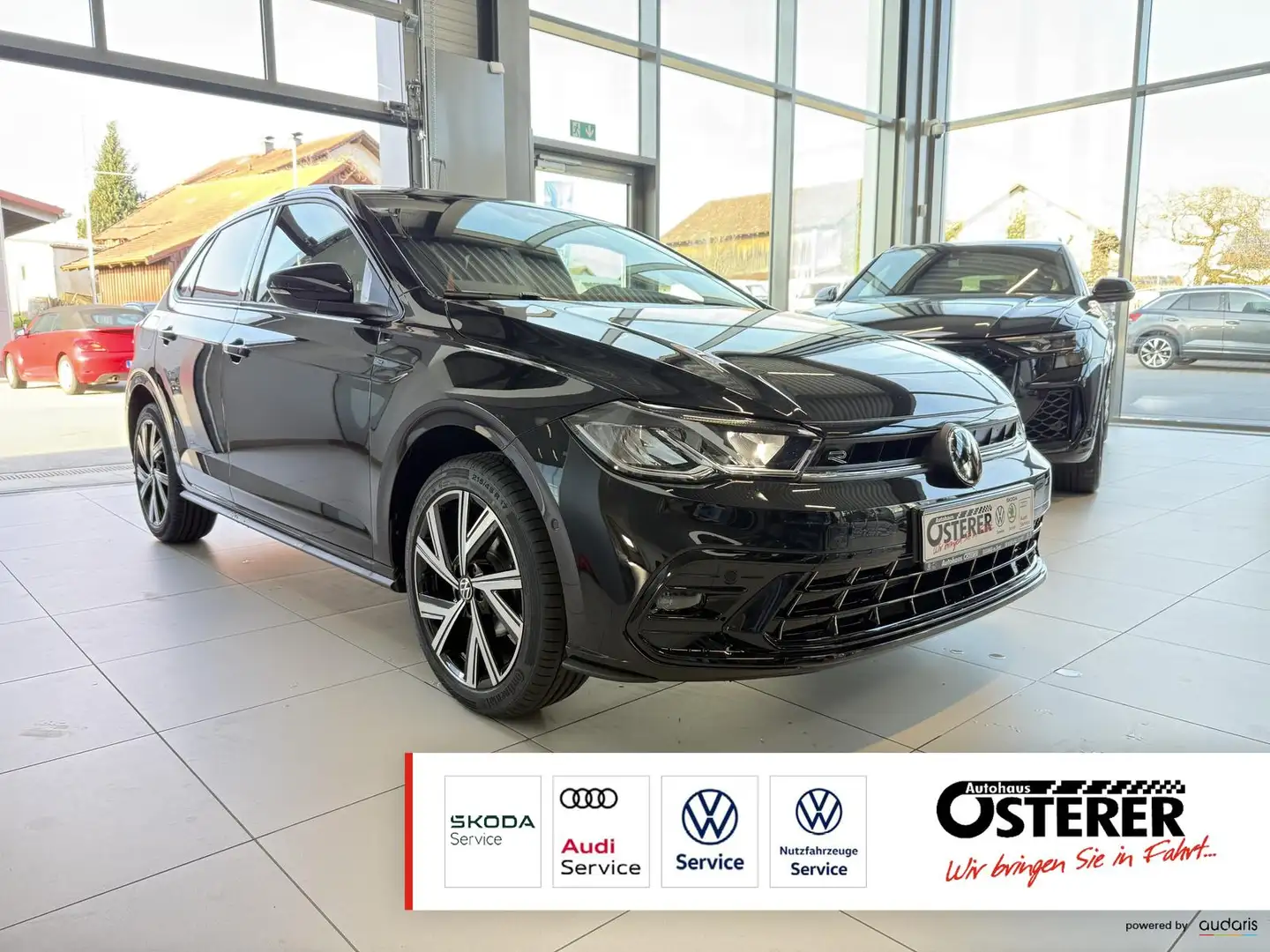 Volkswagen Polo 1.0 TSI R-Line-4 Jahre Garantie-IQ Drive-Digital C Schwarz - 1