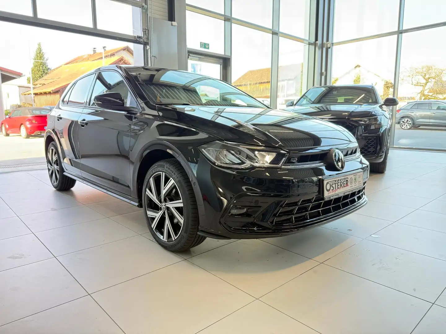 Volkswagen Polo 1.0 TSI R-Line-4 Jahre Garantie-IQ Drive-Digital C Schwarz - 2