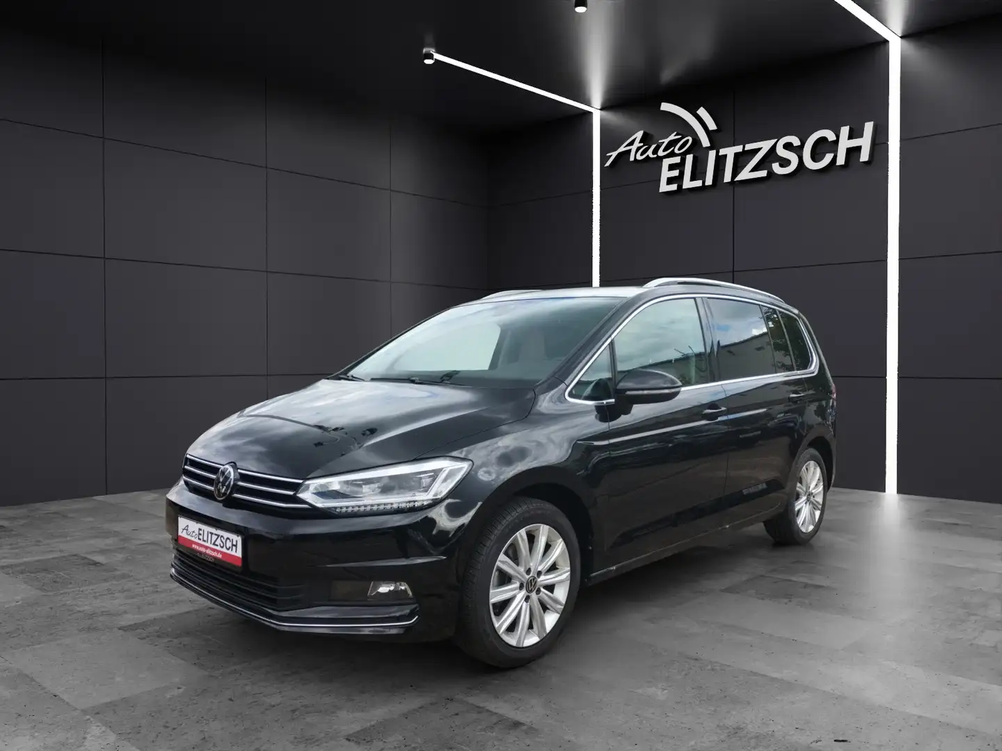 Volkswagen Touran TDI Highline DSG LED AHK Navi ACC RFK 7Sitze Schwarz - 2