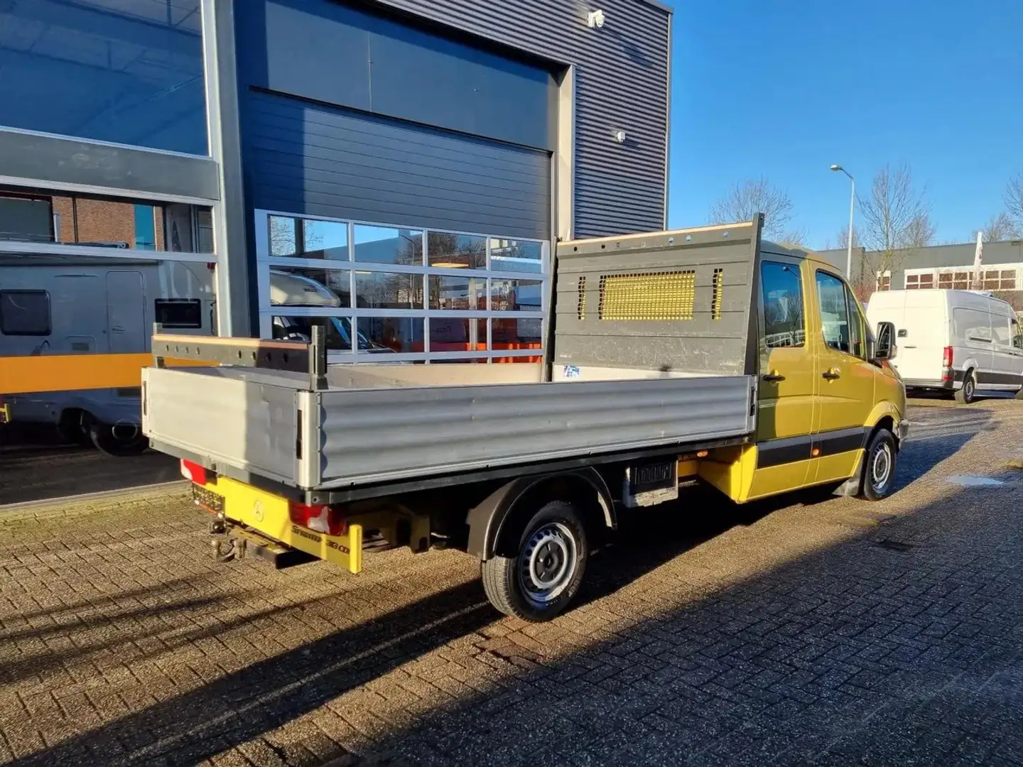 Mercedes-Benz Sprinter 313 CDI DC DoKa 433WB 7 ZITS E5/ Airco/ Navi Gelb - 2
