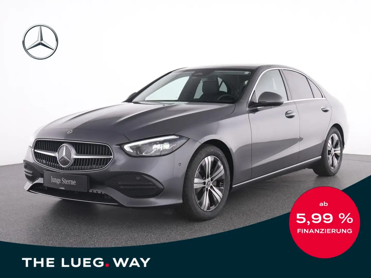 Mercedes-Benz C 180 Avantgarde+SHD+AHK+LED-HP+Totw+RFK+PTS+SHZ Grau - 1