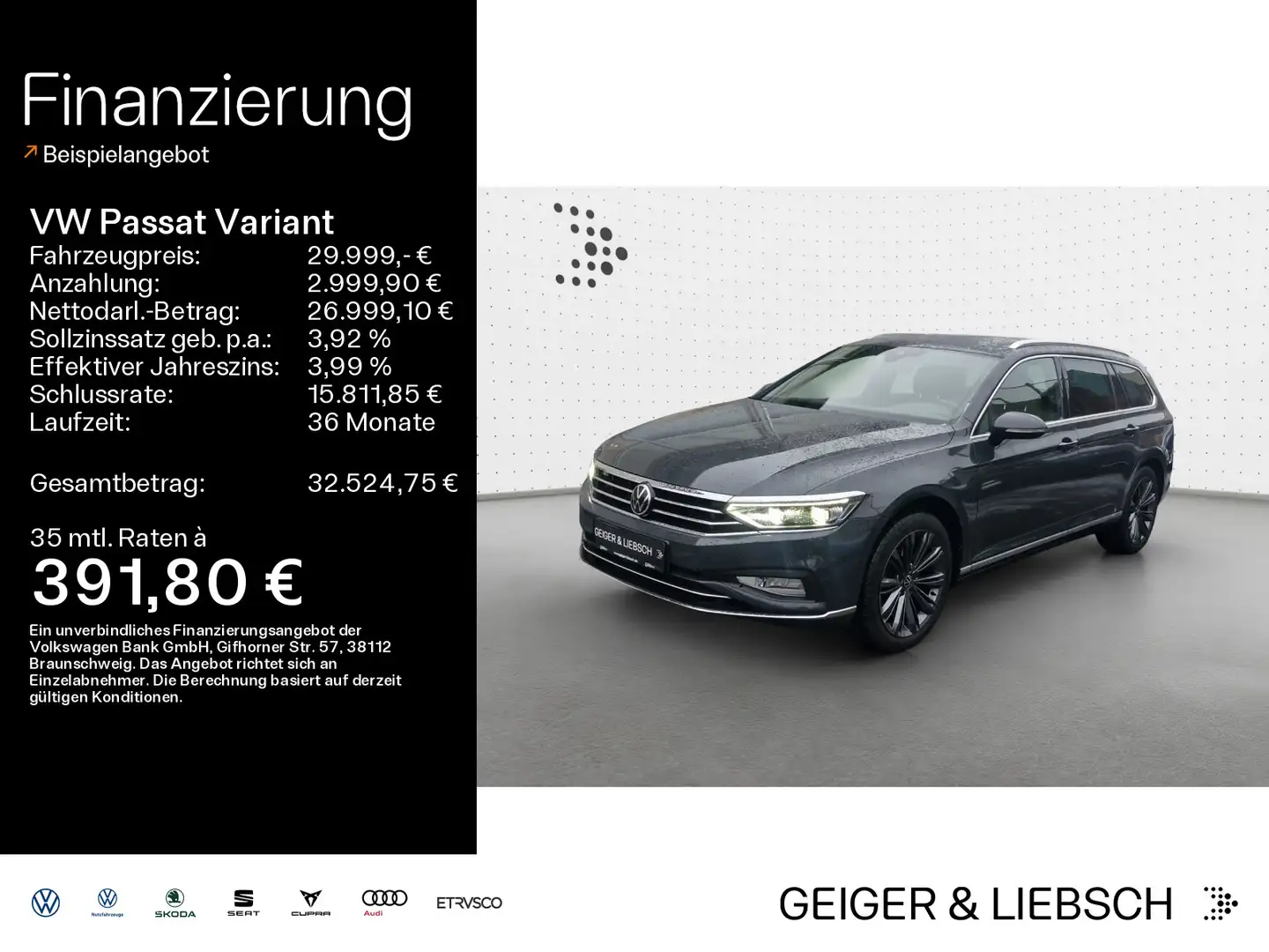 Volkswagen Passat Variant 2.0 TSI DSG ELEGANCE*AHK*LED*AREA Gris - 1