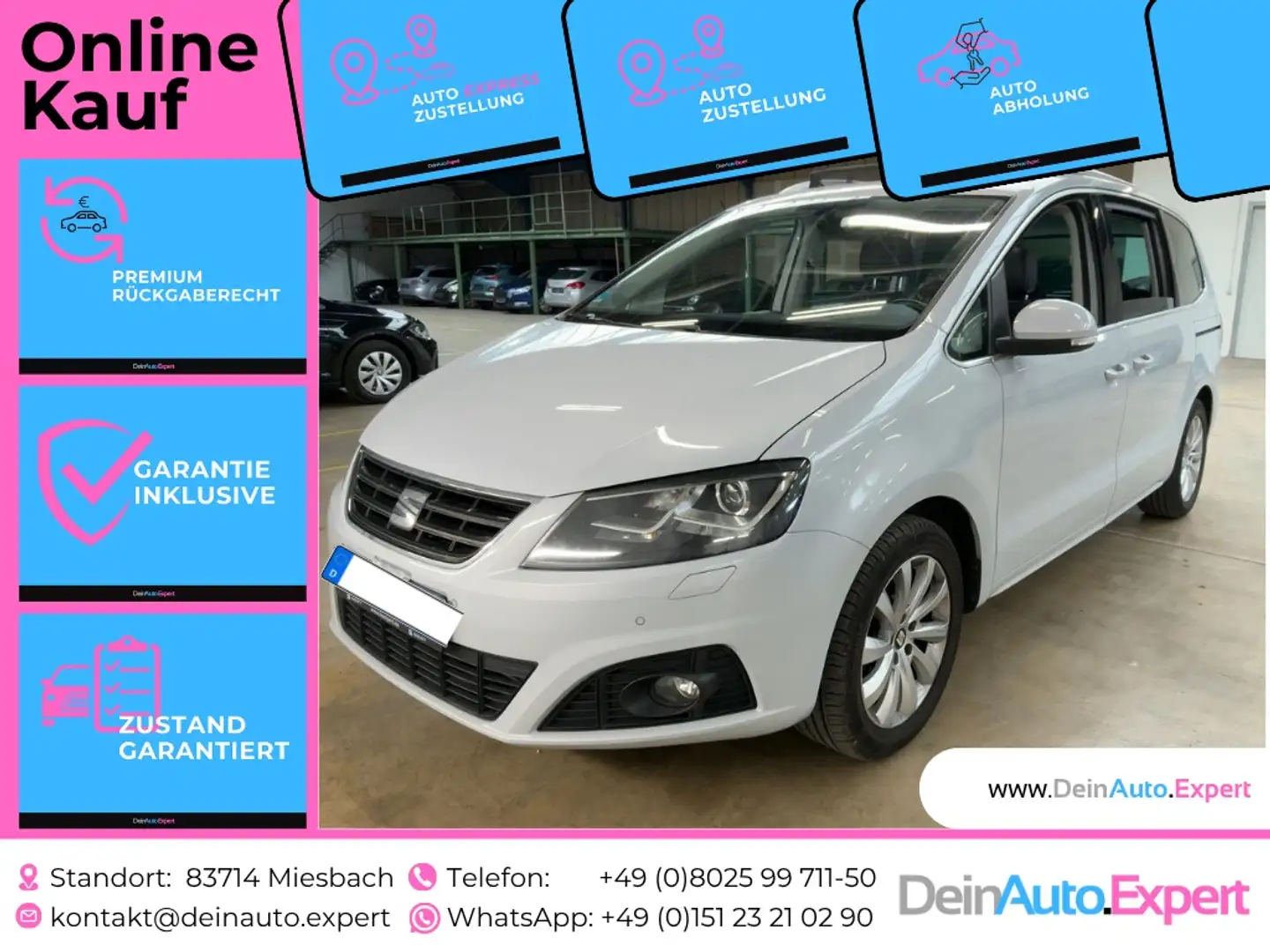 SEAT Alhambra 2.0 TSI Style DSG *AHK*Xenon*PANO*CAM*SZG*FullLink Gris - 1