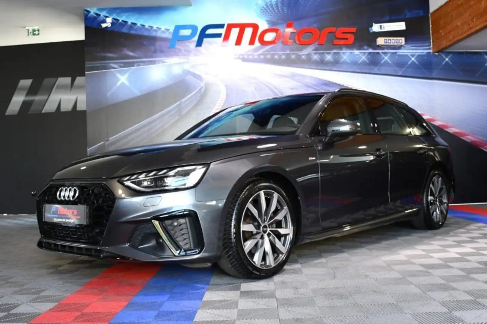 Audi A4 S-Line 35 TFSI 150 BVA GPS Virtual Caméra Lane Hay Gris - 1