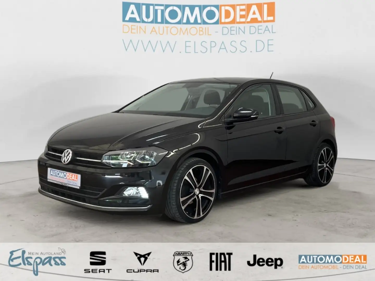 Volkswagen Polo VI Highline SITZ.HZG ALU PDC BLUETOOTH KLIMAAUT MU Zwart - 1