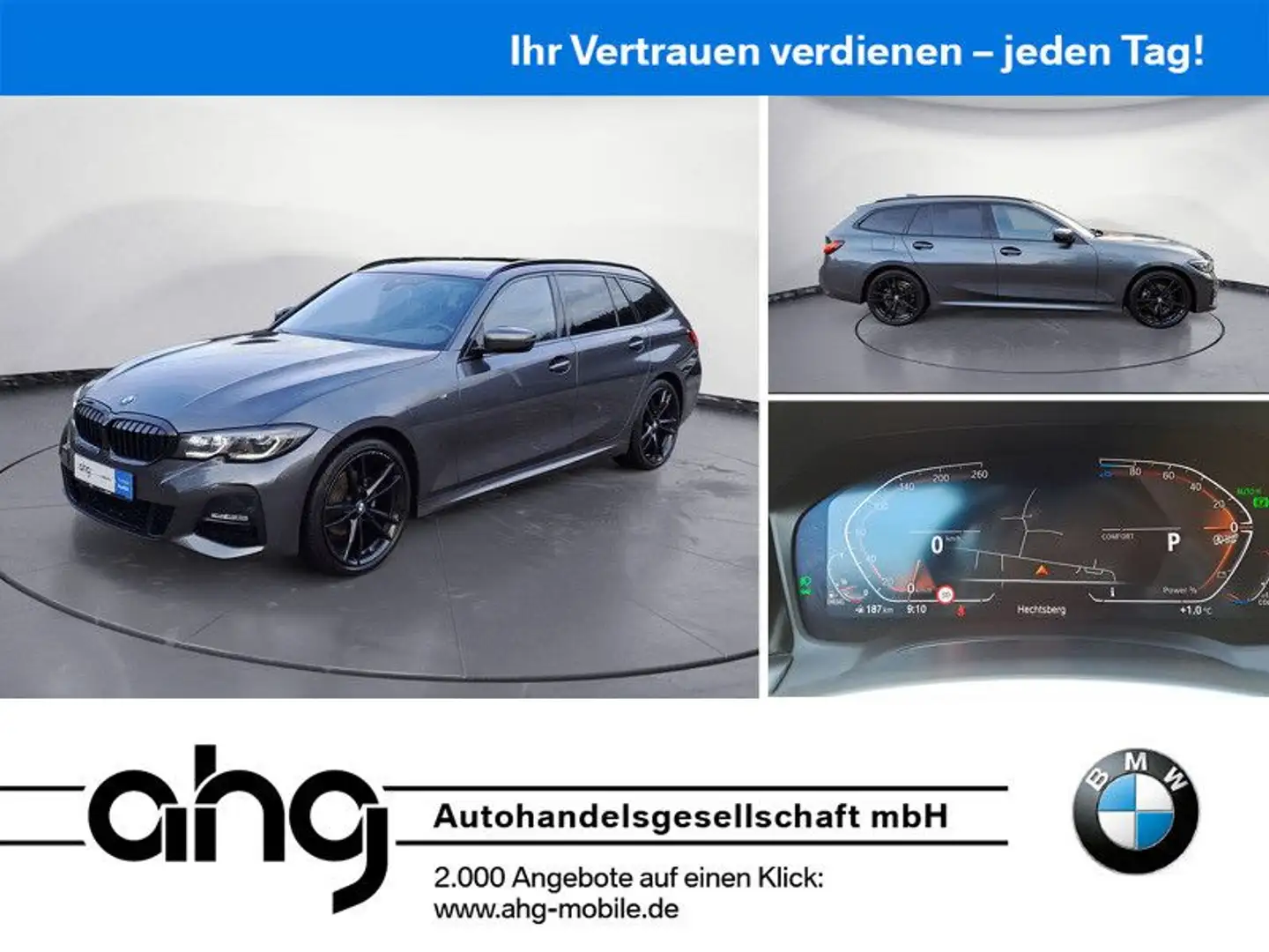 BMW 320 d xDrive Touring M Sport Auto Innovationsp. Grau - 1
