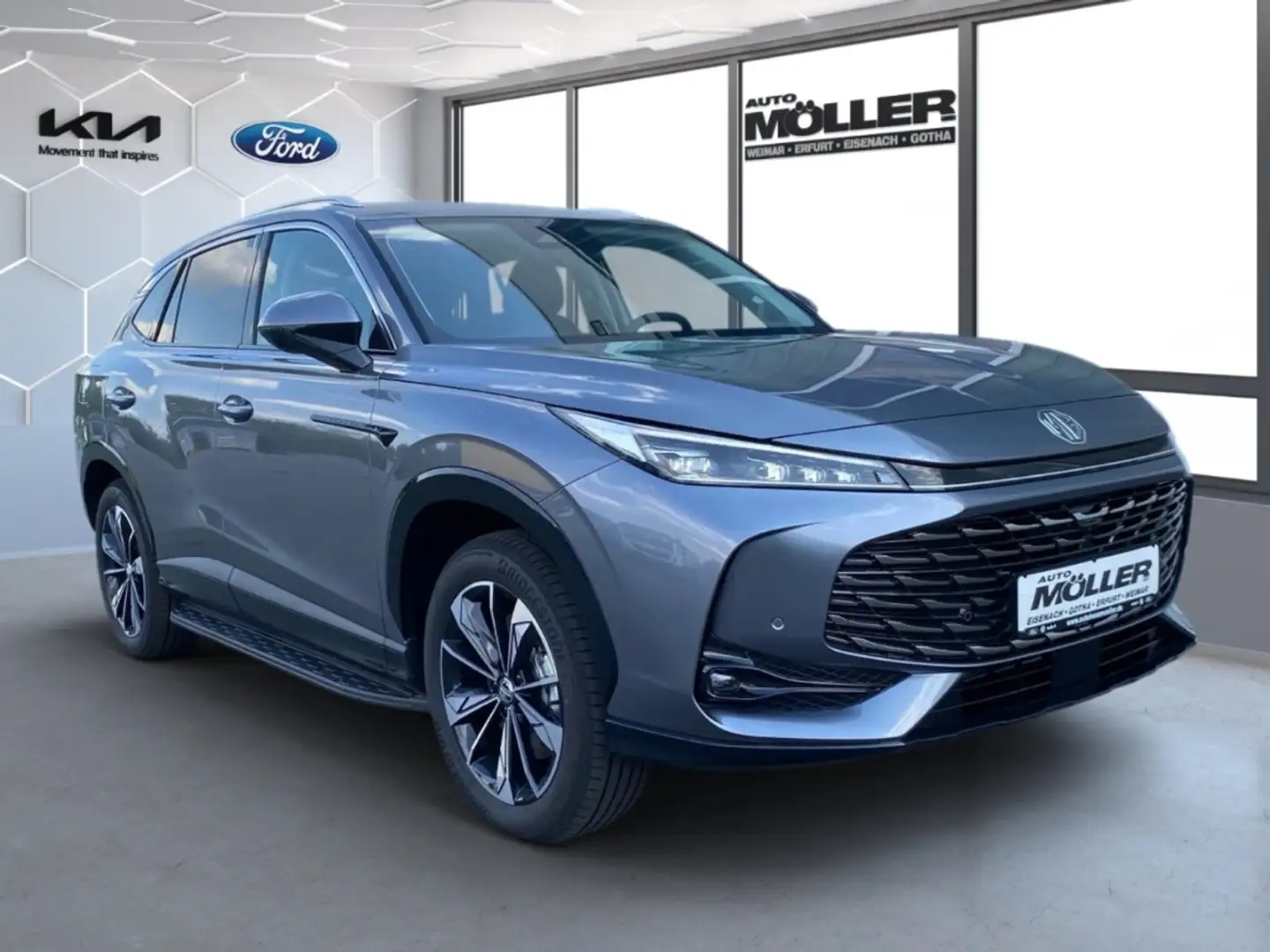 MG HS PHEV LUXURY 360° Kam. LED Klima DAB Leder ACC Grau - 2