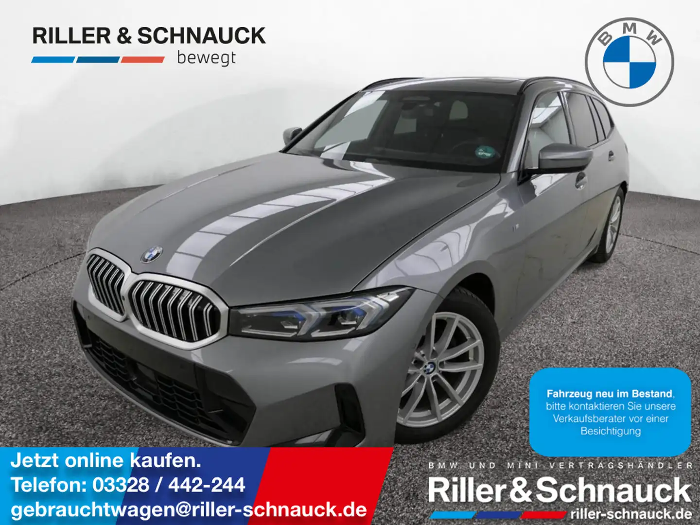 BMW 320 d Touring M Sport PANO+ACC+HUD+360°KAM Grau - 1