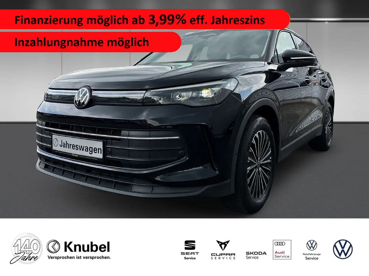 Volkswagen Tiguan Life 2.0 TDI DSG LED+ Navi TrailerAss. ACC Negro - 1