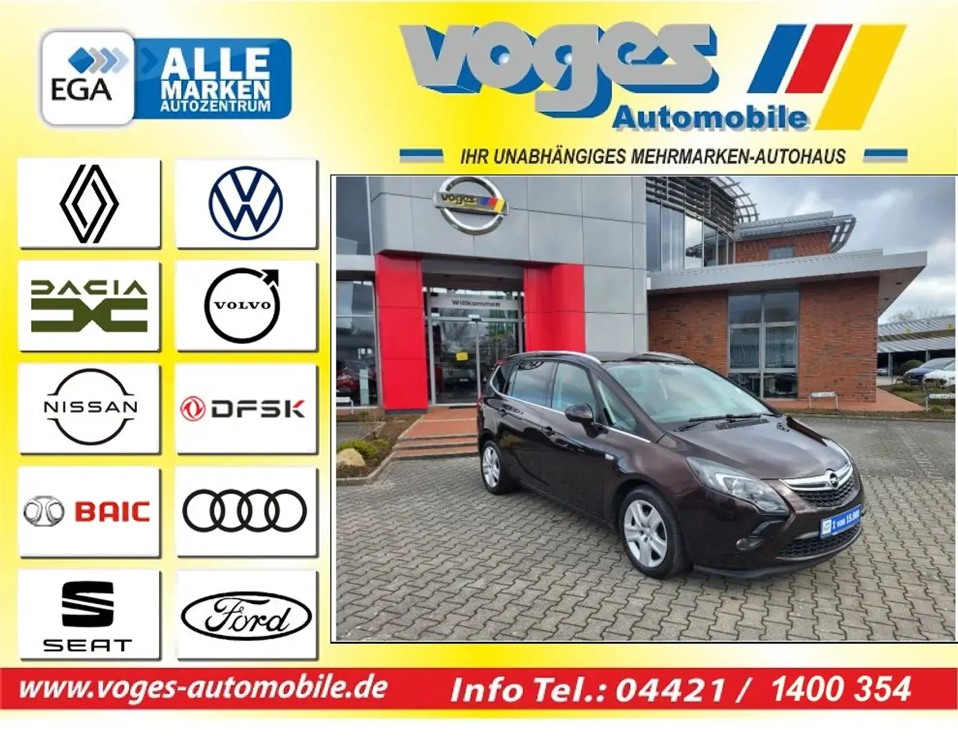 Opel Zafira Tourer 1.4 Turbo Automatik Innovation Braun - 1