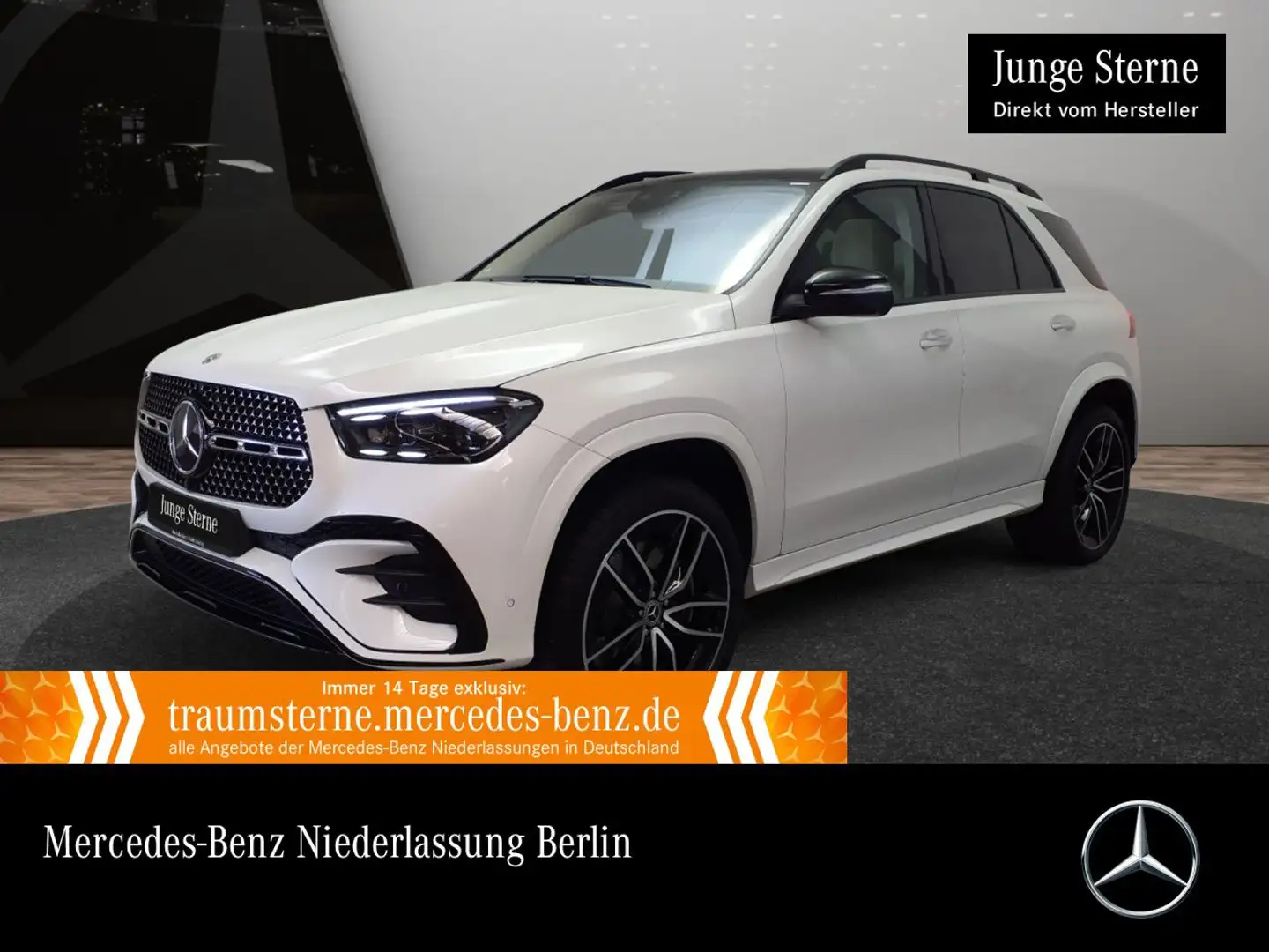 Mercedes-Benz GLE 450 4M AMG+NIGHT+PANO+360+MULTIBEAM+FAHRASS+9G Weiß - 1