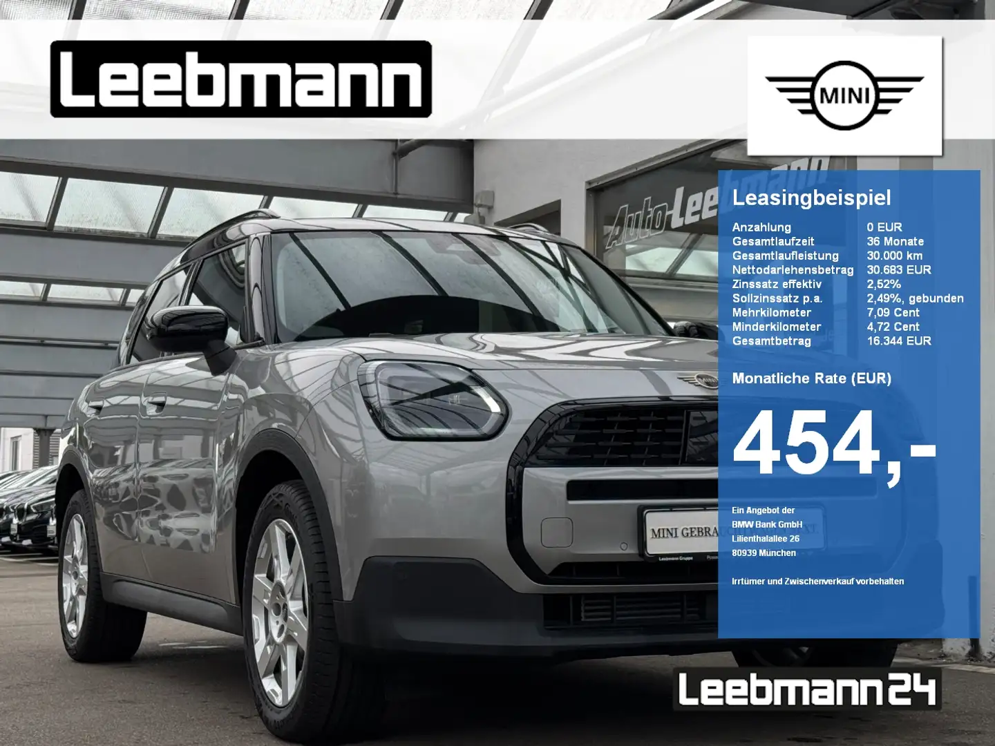 MINI Cooper Countryman Cooper C Countryman Classic M GSD GARANTIE-02/29 Silber - 1