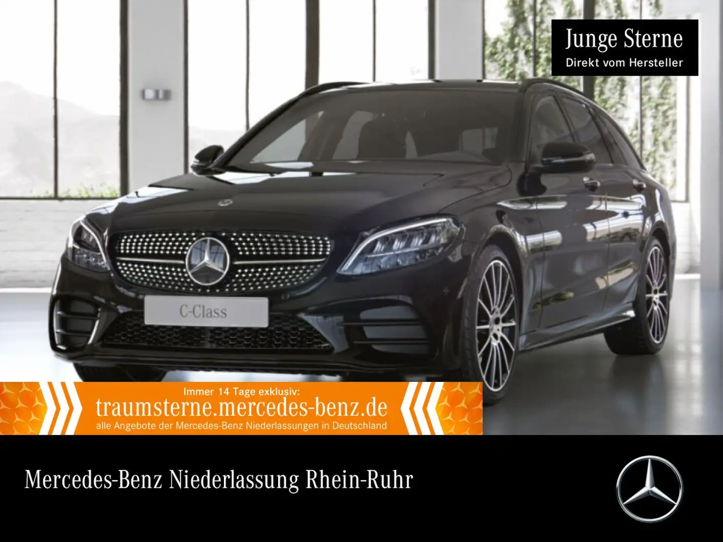Mercedes-Benz C 400 T 4M AMG+NIGHT+LED+BURMESTER+KAMERA+19"+SPUR Noir - 1