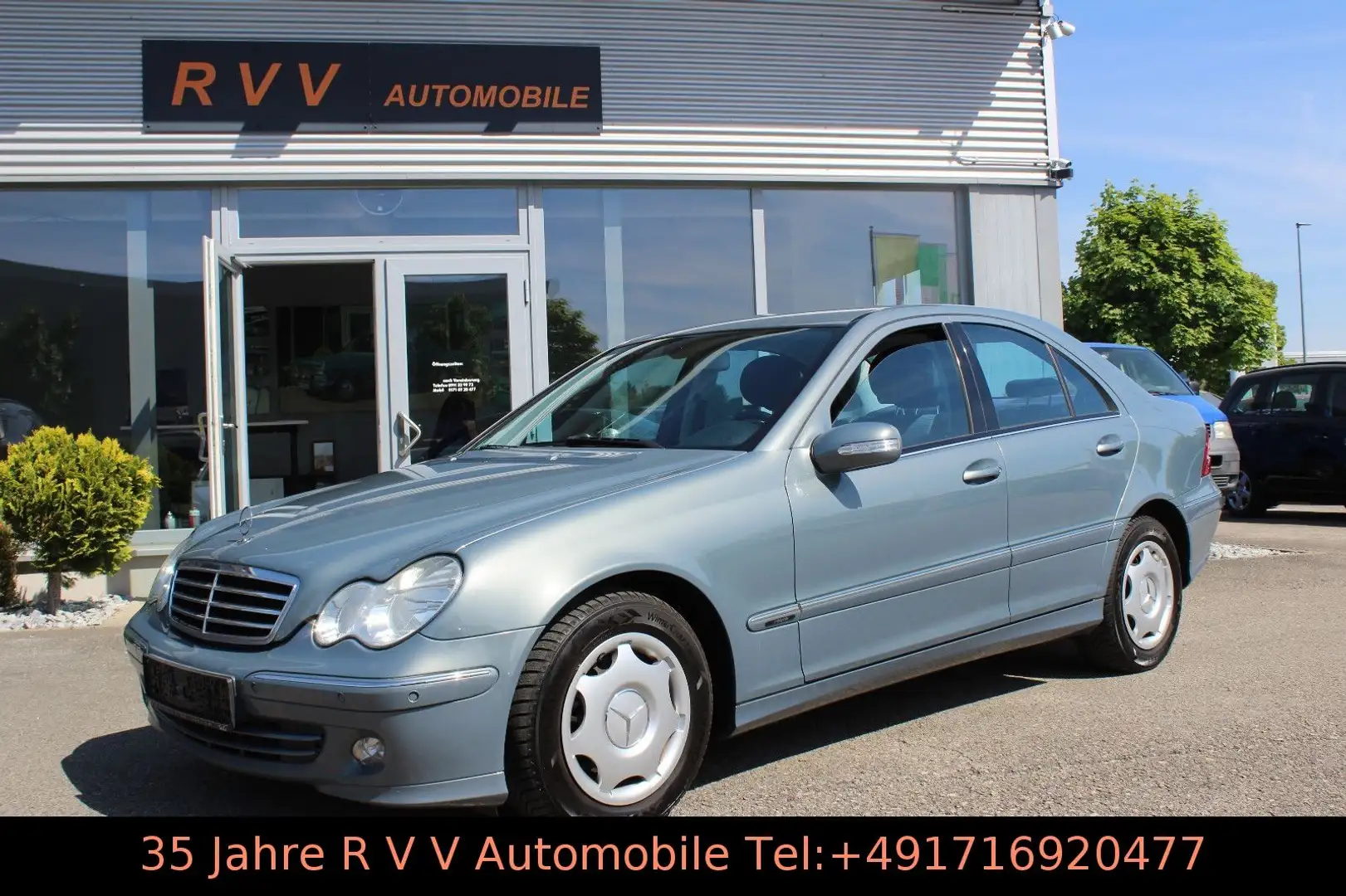 Mercedes-Benz C 180 Kompressor, 1.Hand, Scheckheftgepflegt Blau - 1