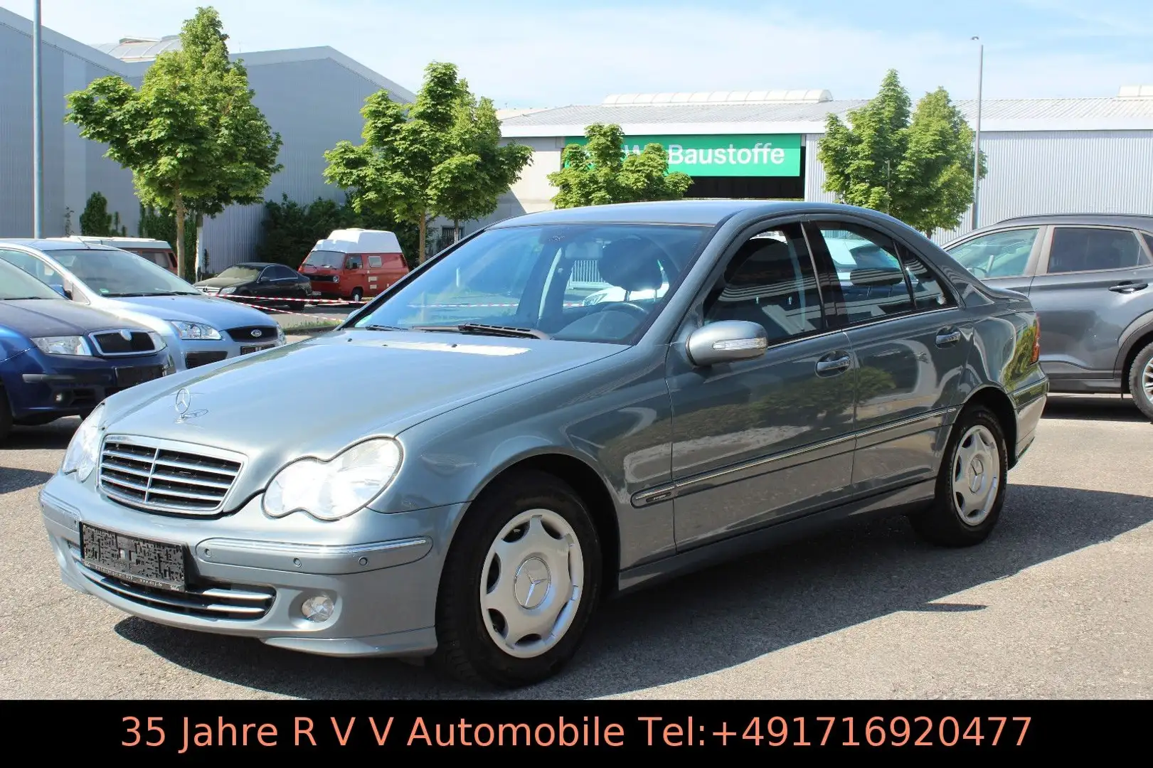Mercedes-Benz C 180 Kompressor, 1.Hand, Scheckheftgepflegt Blau - 2