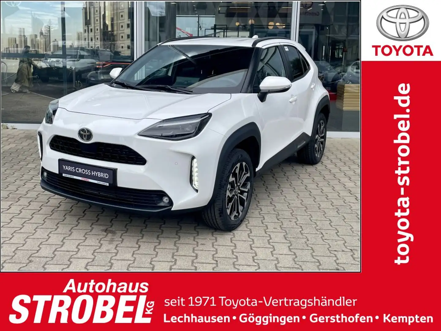 Toyota Yaris Cross Hybrid 130 1.5 VVT-i AWD-i Teamplayer Weiß - 1