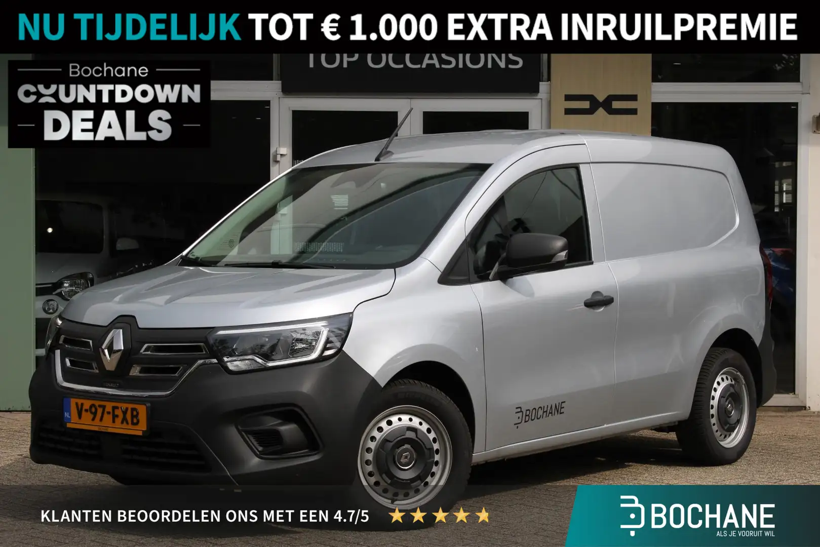 Renault Kangoo E-TECH Advance 22 kW 44 kWh | Deuren met ruit | Navigatie Plateado - 1