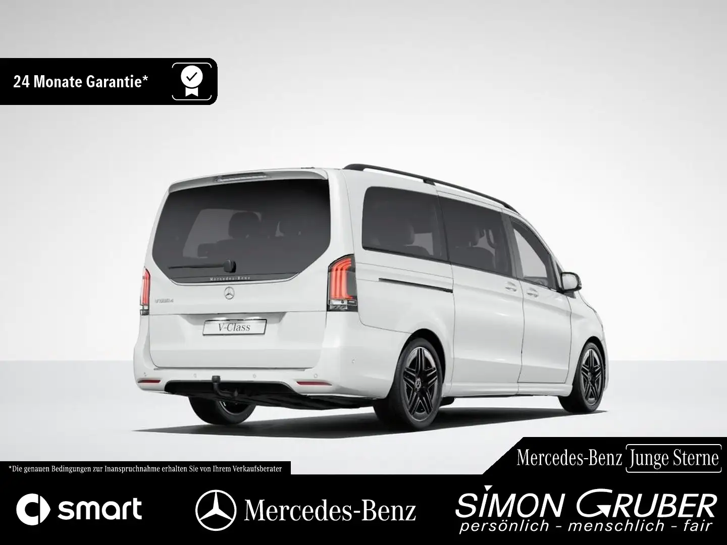 Mercedes-Benz V 300 d Lang AMG Pano Airmatic AHK 7 Sitze Weiß - 2