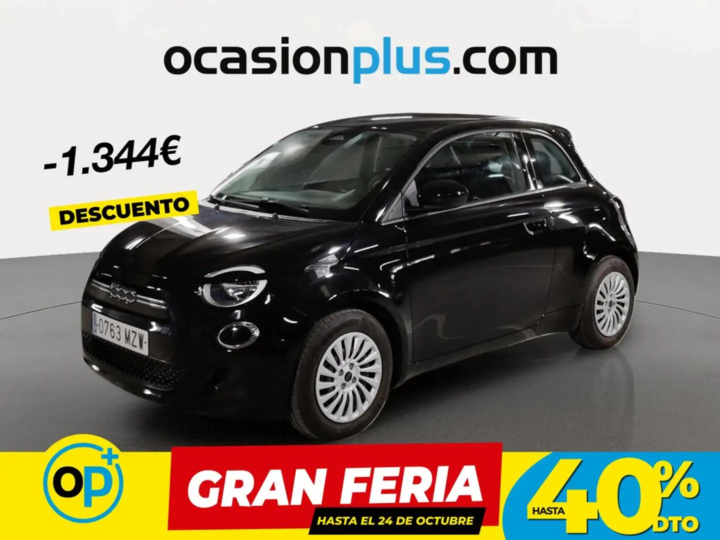 Fiat 500e Action 70KW Negro - 1