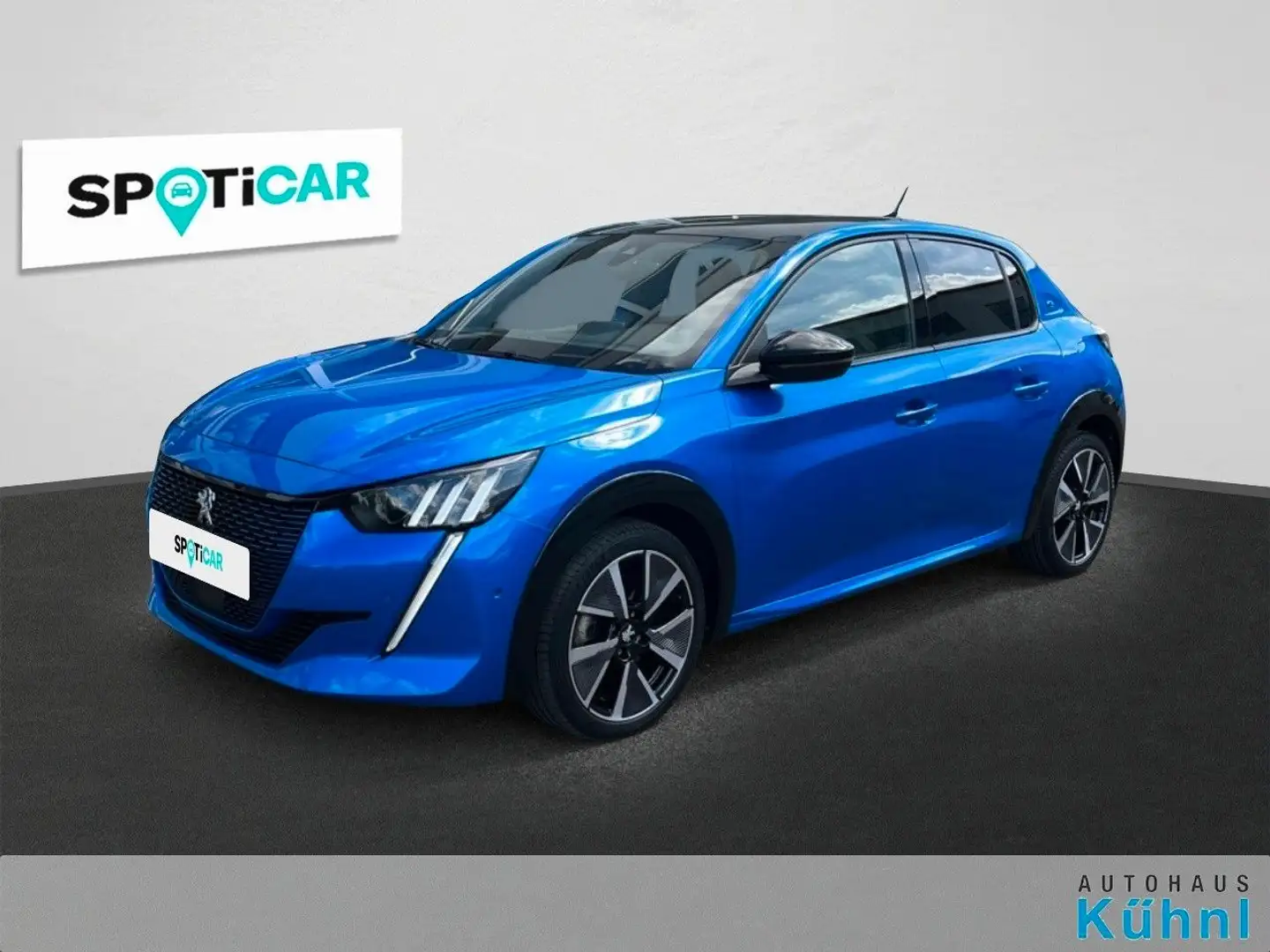 Peugeot 208 E-208 GT Pack Elektro 136 Bleu - 1