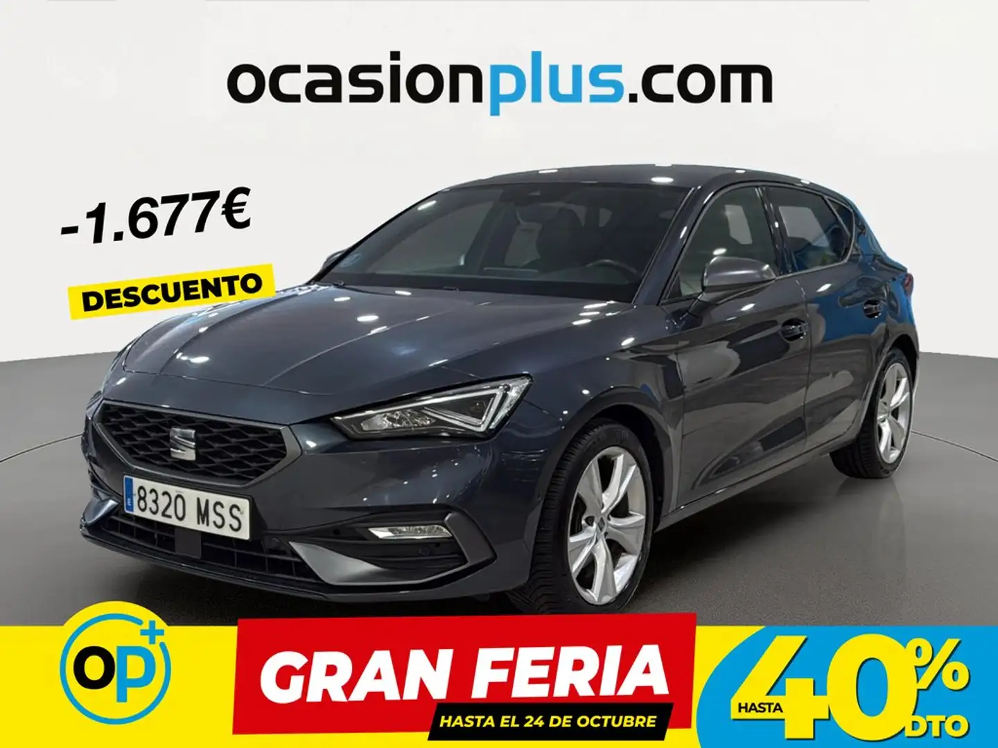 SEAT Leon 1.0 eTSI S&S FR DSG-7 110 Gris - 1