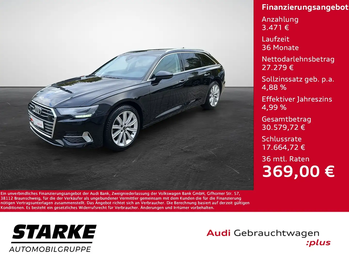 Audi A6 Avant 40 TDI S tronic Sport NaviPlus LED AHK SH... Schwarz - 1