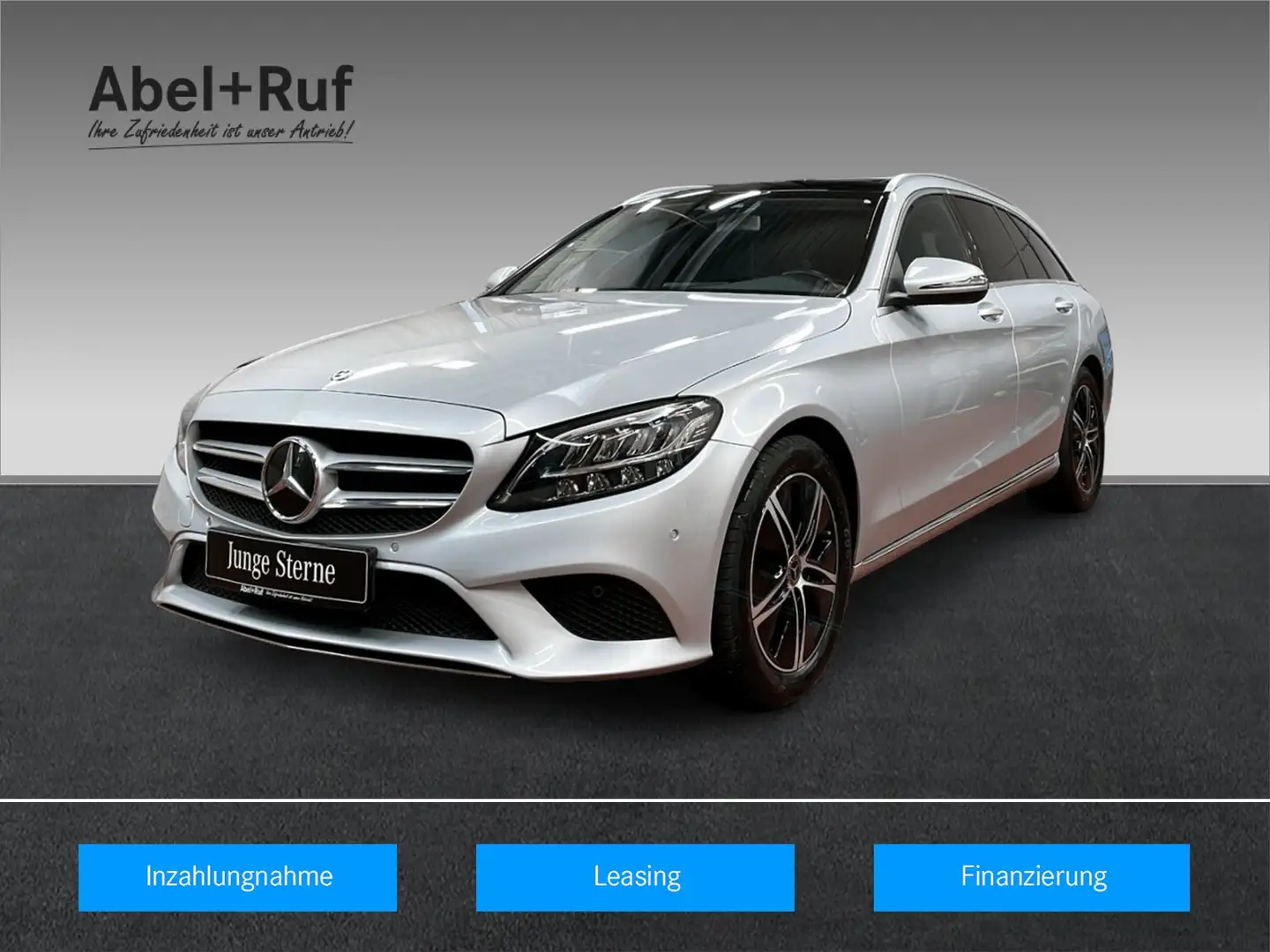 Mercedes-Benz C 220 d T AVANTGARDE+Navi+CarPlay+Pano+LED+SHZ Silber - 1