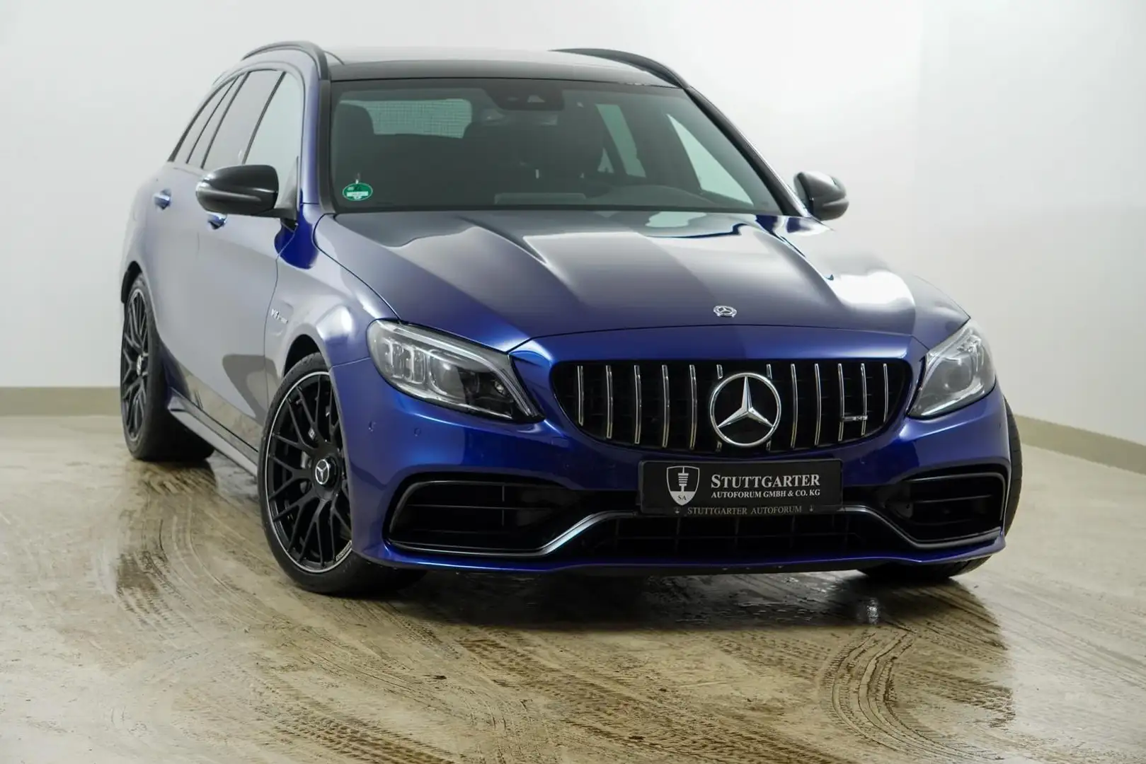 Mercedes-Benz C 63 AMG Pano Kamera Dist Perf-Abgas Perf-Lenk Blauw - 1
