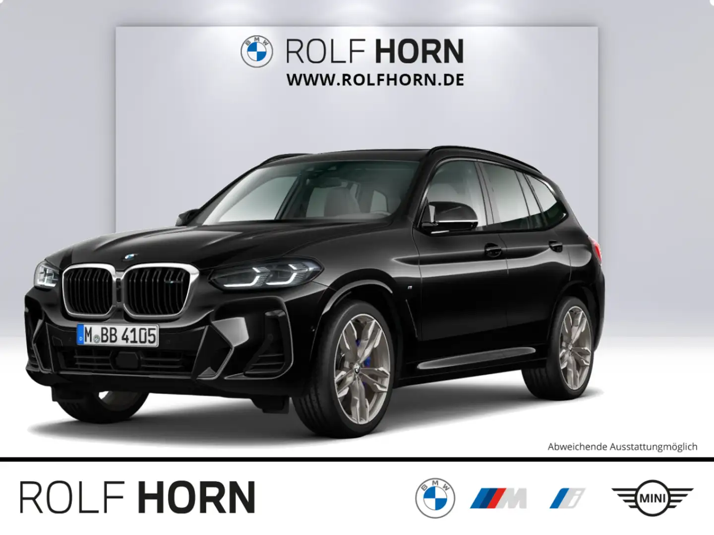 BMW X3 M40d AHK Pano adLED Navi RfKam. harman/kardon Noir - 1