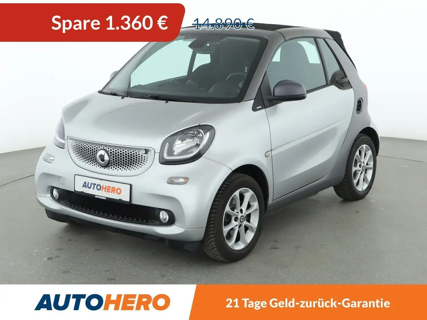 smart forTwo 1.0 Basis passion Aut.*NAVI*TEMPO*ALU* Silber - 1