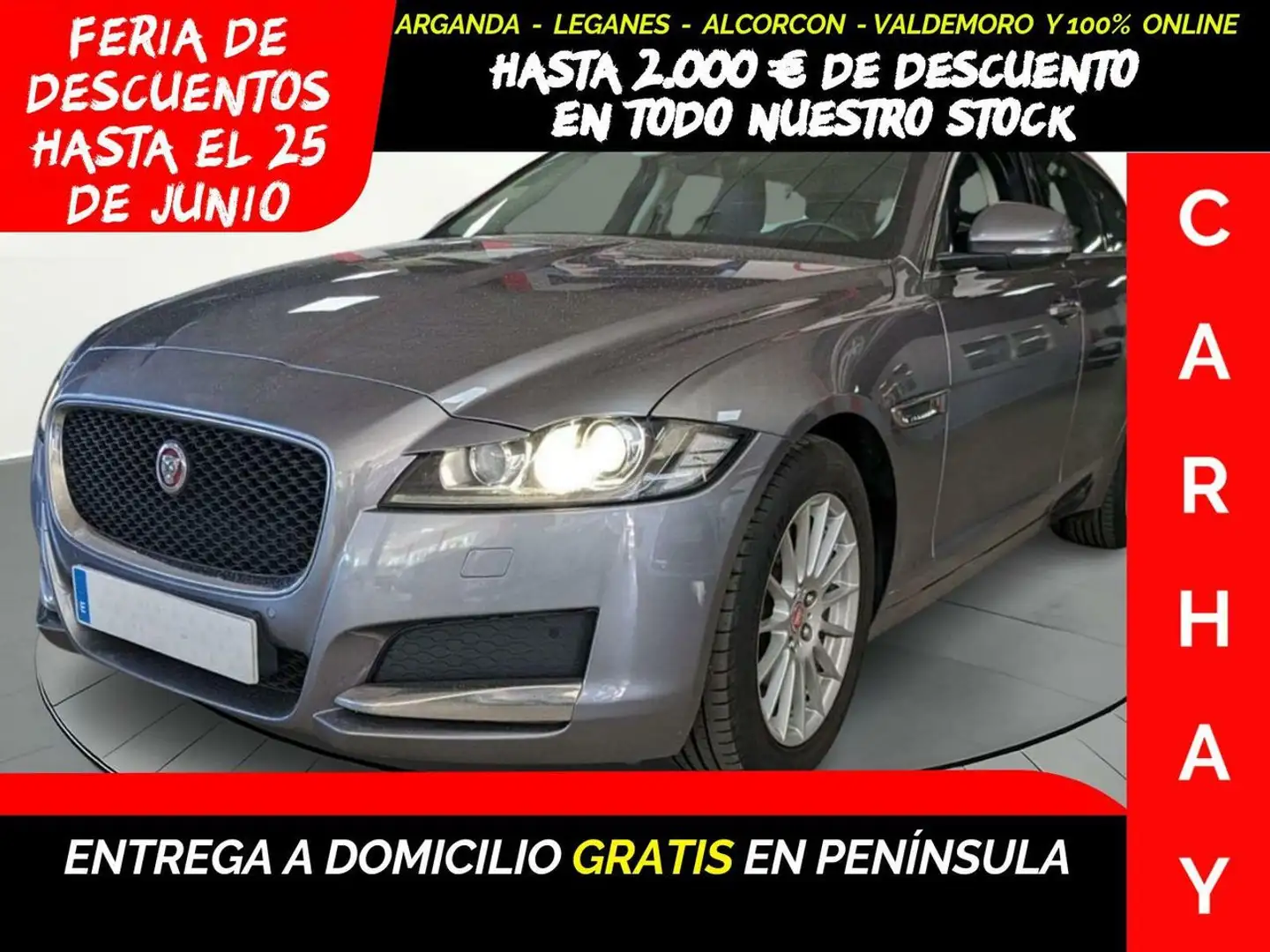 Jaguar XF SPORTBRAKE 2.0 D E-PERFORMANCE PRESTIGE Gris - 1