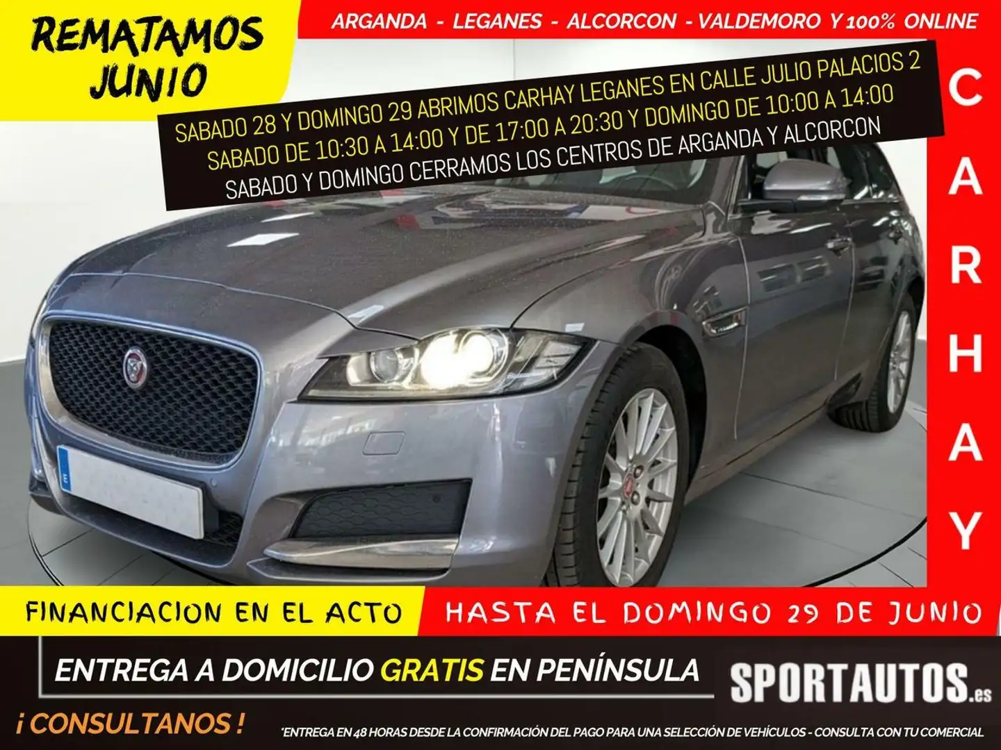 Jaguar XF SPORTBRAKE 2.0 D E-PERFORMANCE PRESTIGE Grijs - 1