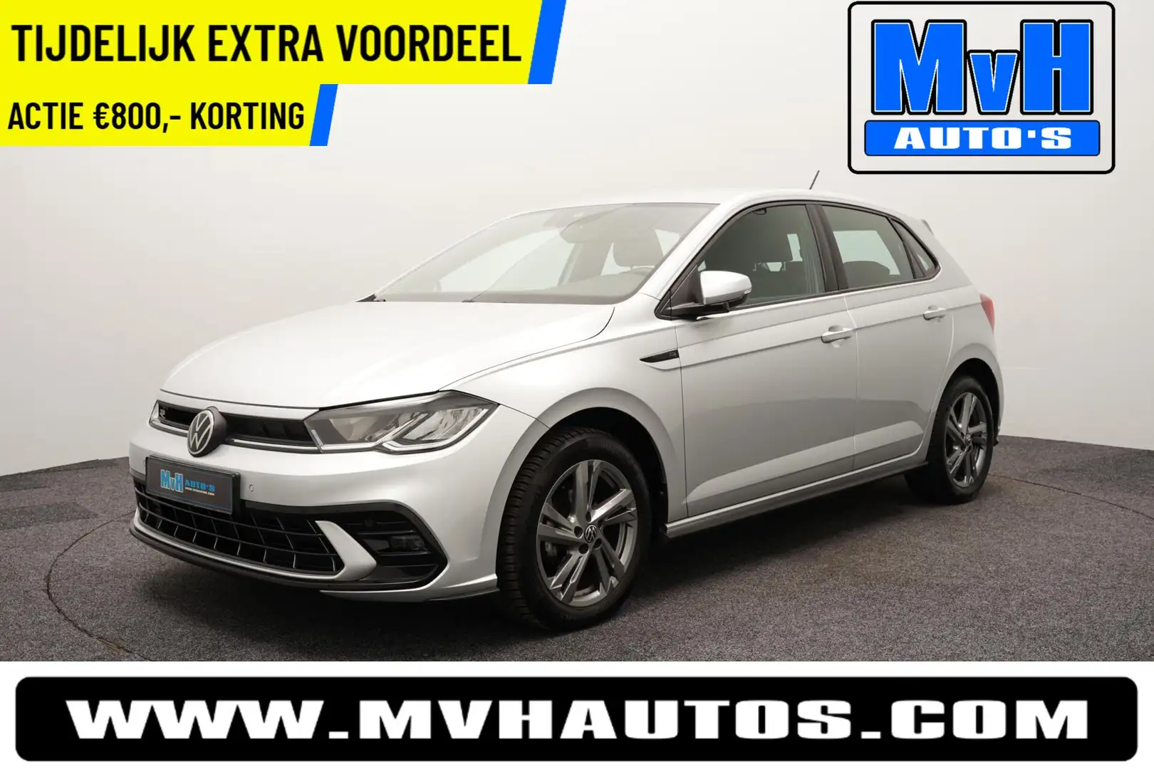 Volkswagen Polo 1.0 TSI R-Line|DSG|ACC|CAMERA|STOELVERW|NAP Gris - 1