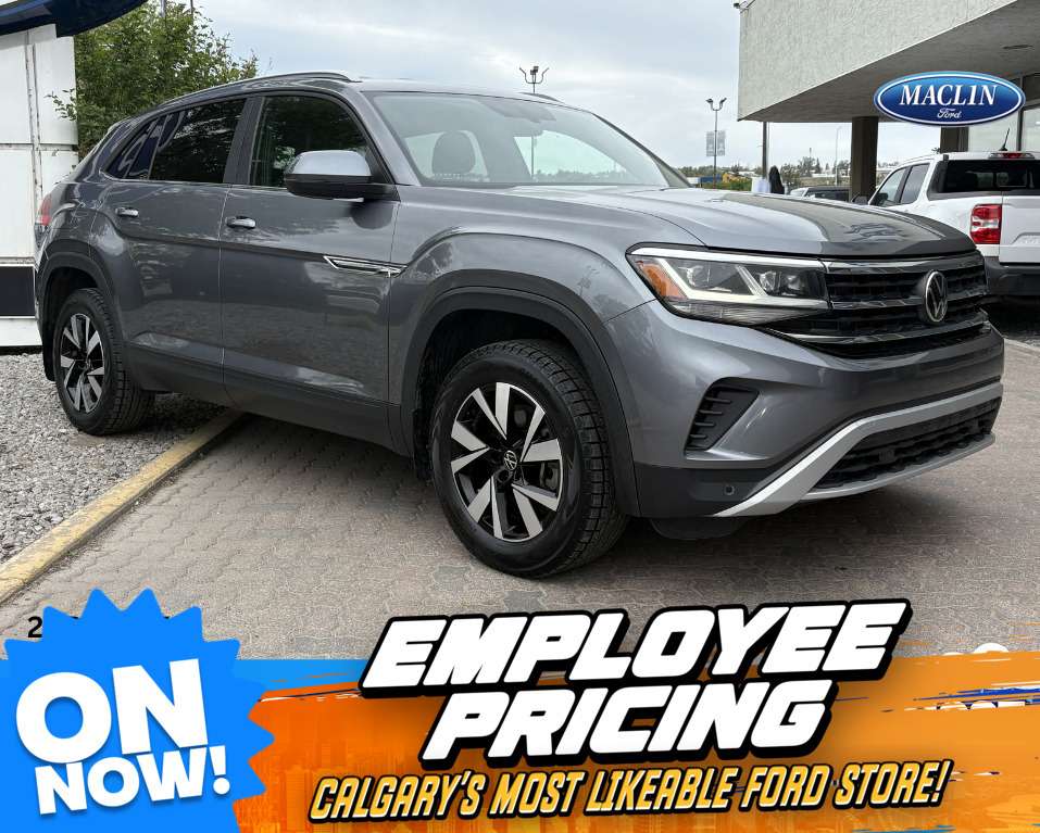 Gray 2021 Volkswagen Atlas Cross Sport SUV / Crossover All-Wheel Drive 8-Speed Automatic