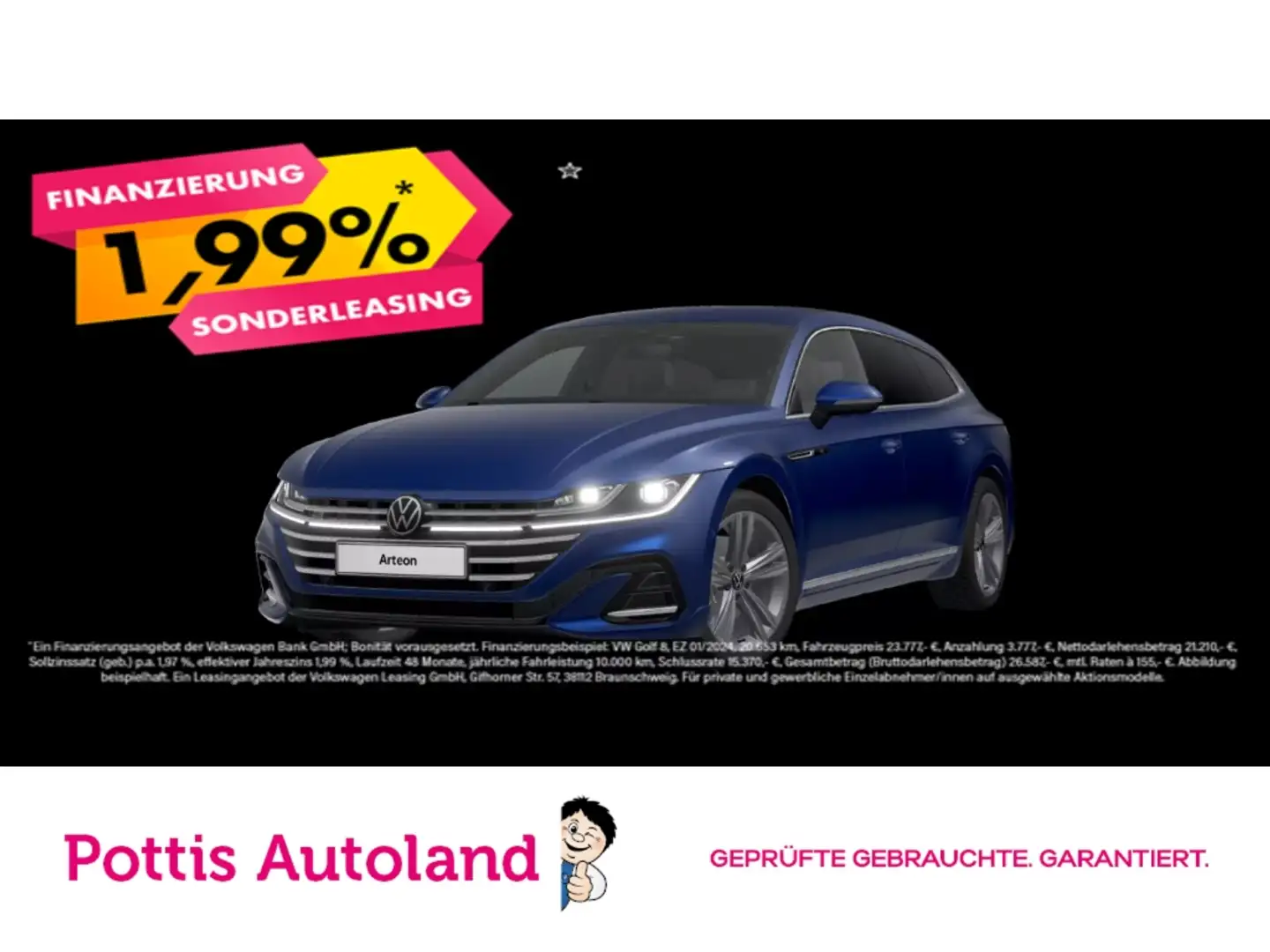 Volkswagen Arteon Shooting Brake 2.0 TSI DSG R-LINE NAVI IQ.LIGHT AH Blau - 1