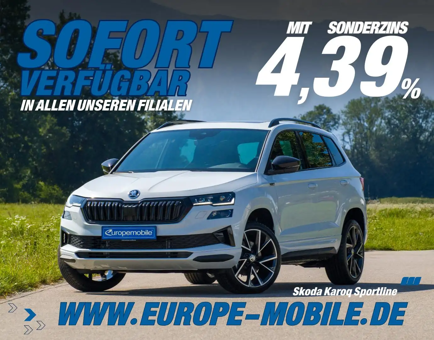 Skoda Karoq SPORTLINE 1.5 TSI DSG (Lager) MATRIX|PANO|NAV|E... White - 1