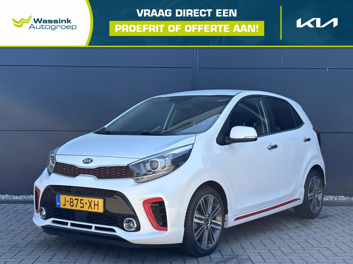 Kia Picanto 1.0 T-GDi 100pk 5-zits GT-Line | Cruise Control | Bianco - 1