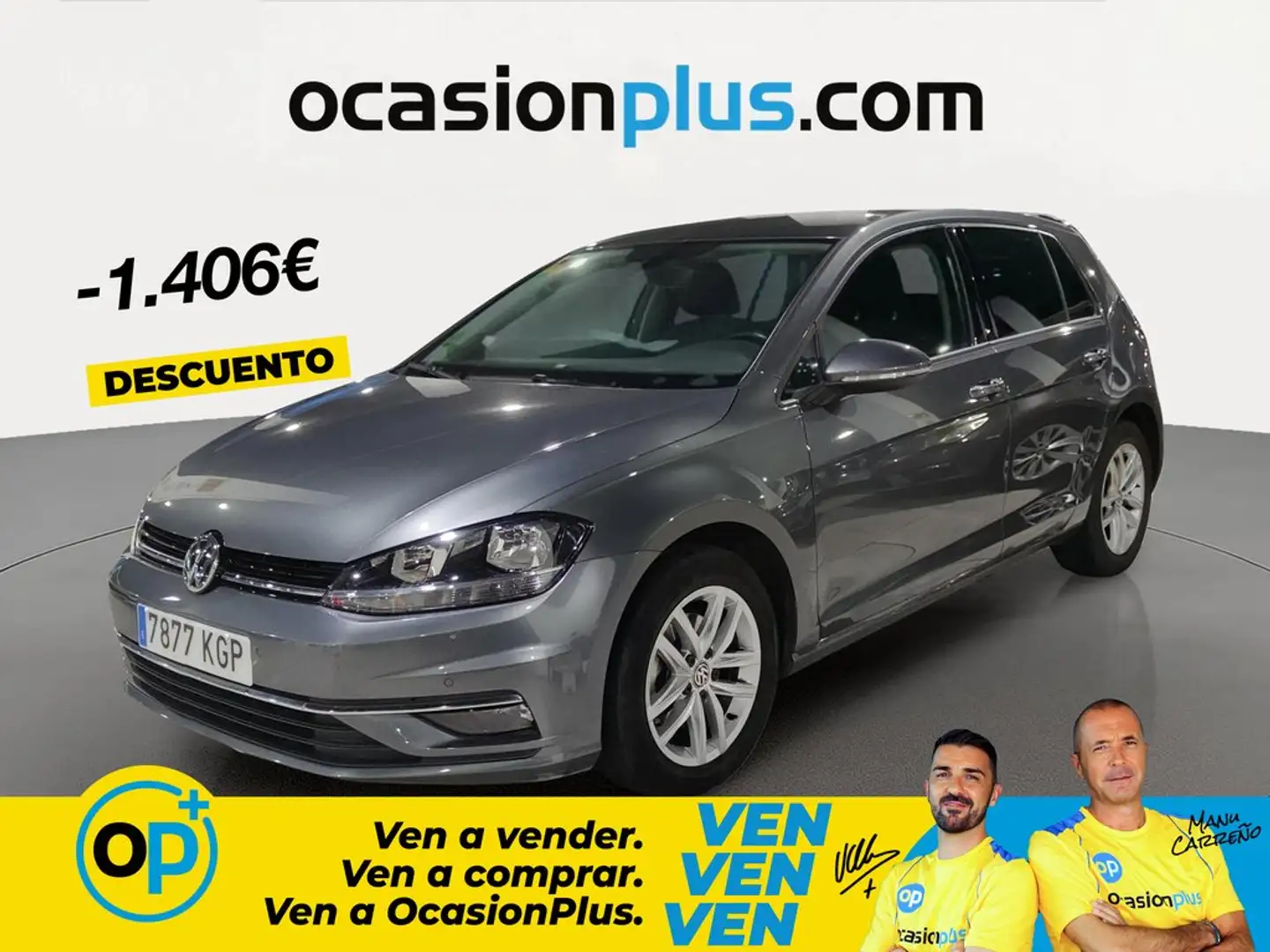 Volkswagen Golf 1.4 TSI Advance 92kW Gris - 1
