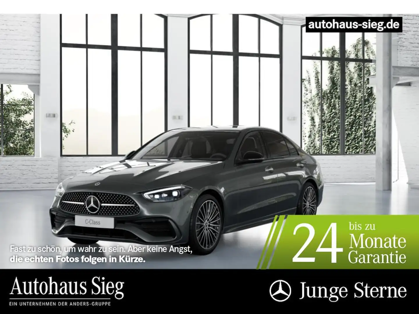 Mercedes-Benz C 220 d AMG+MBUX+Night+DIGITAL+Kam+Sound+Keyless Gris - 1