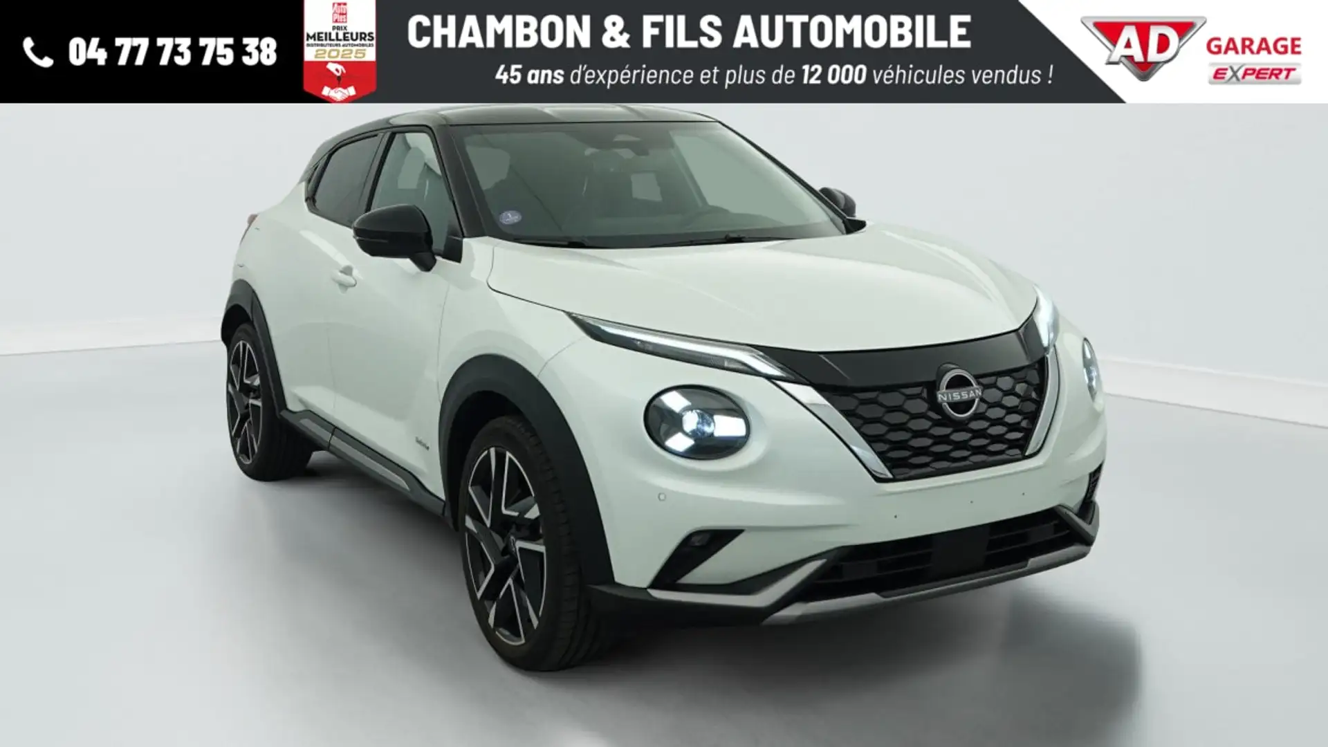 Nissan Juke HYBRID 143 N-Design Blanc - 1