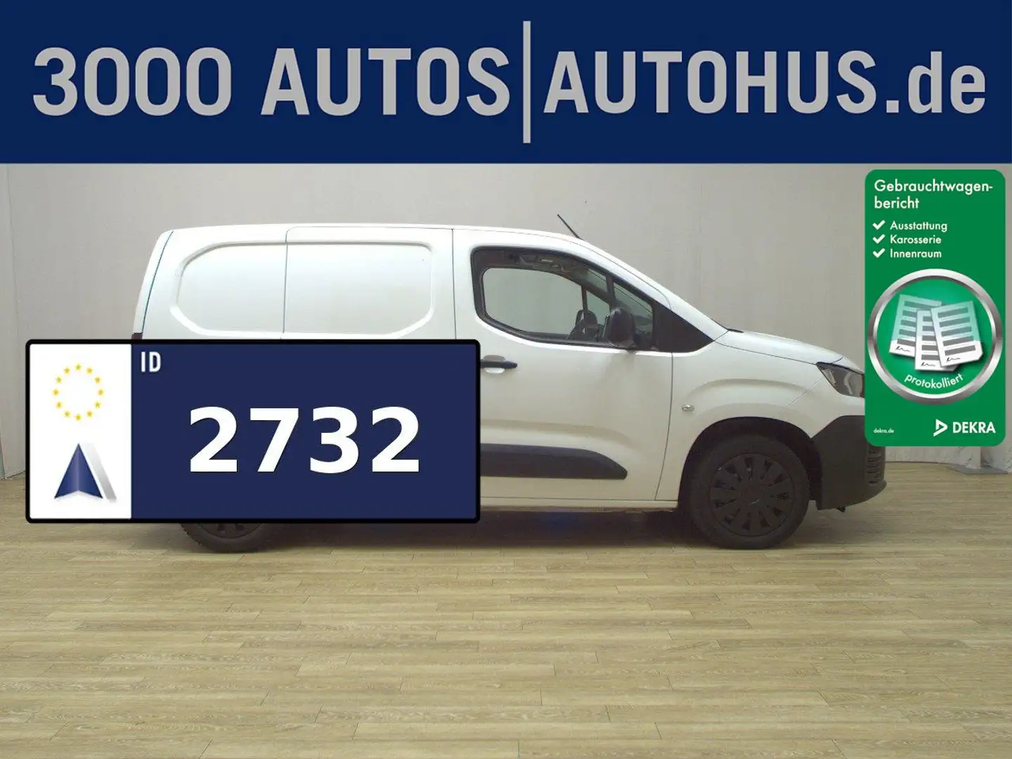 Peugeot Partner 1.5 BlueHDI L1 Navi Klima PDC Shz Weiß - 1