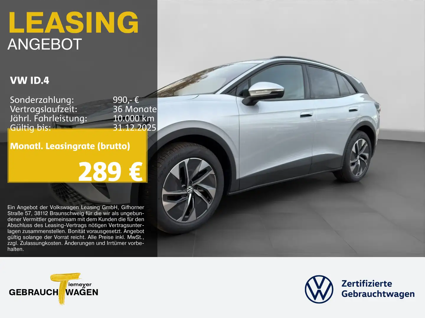 Volkswagen ID.4 PURE MATRIX 360° IQ.DRIVE WÄRMEP. Silber - 1