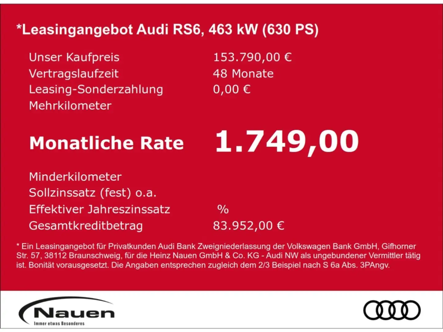 Audi RS6 Avant Performance *Keramik* blaue Akzente* Argento - 2
