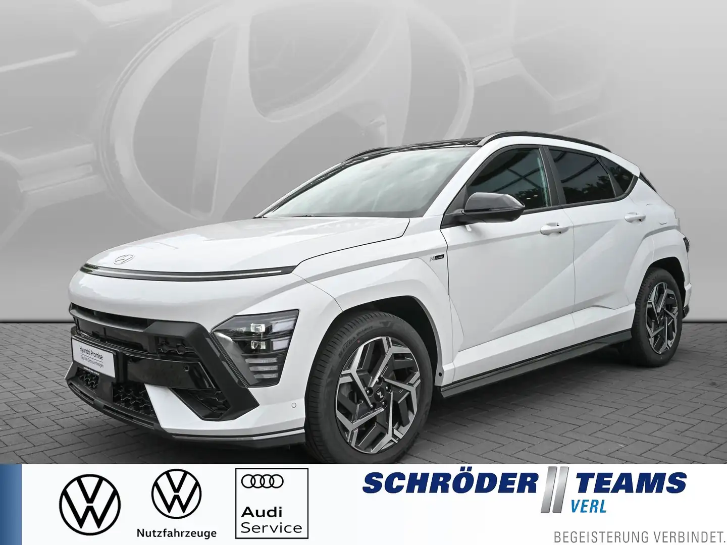 Hyundai KONA 1.6 T-GDi DCT N Line PANO/NSCC/BOSE Weiß - 1