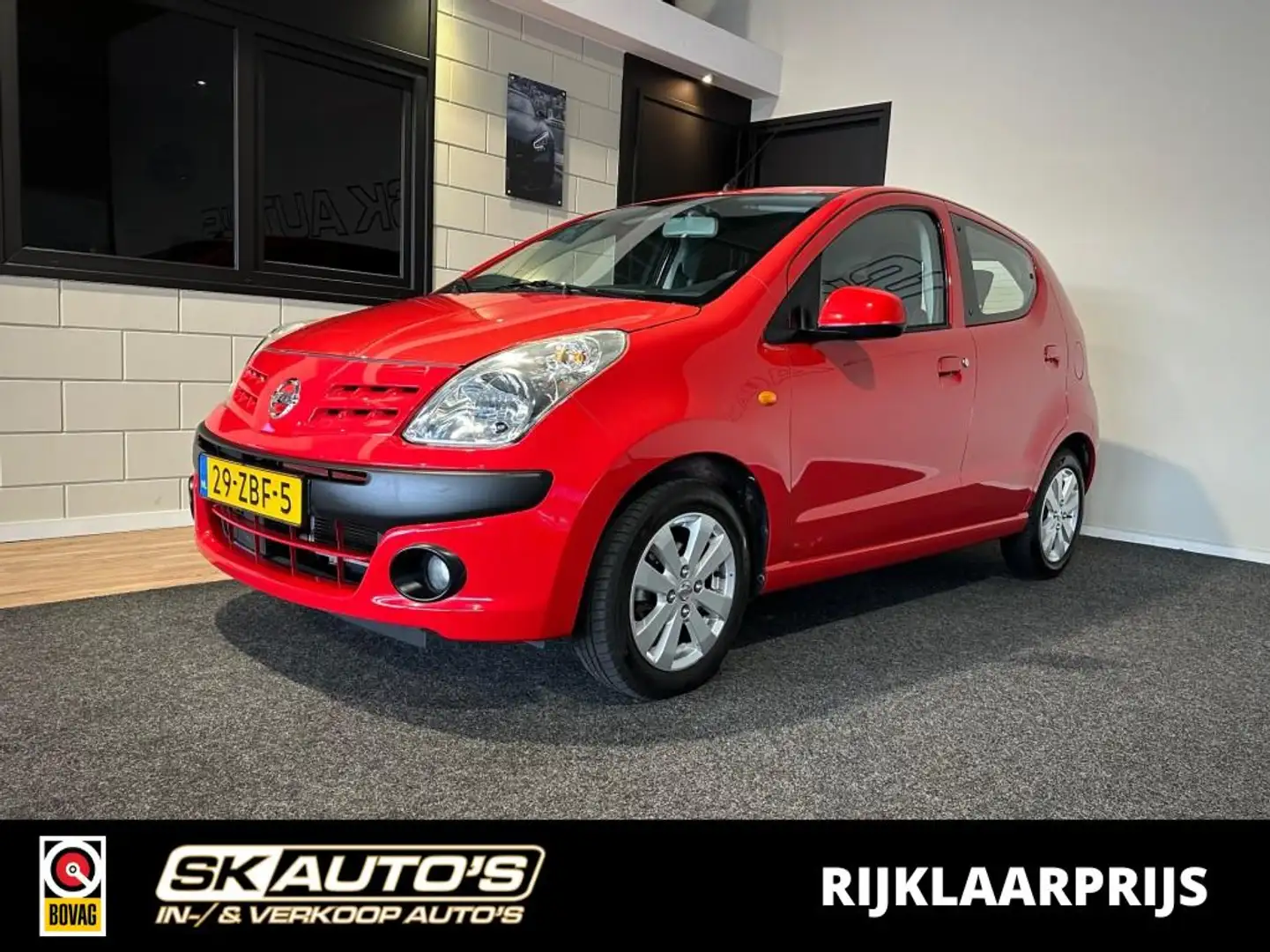 Nissan Pixo 1.0 LOOK NAP l UNIEKE KM l 5DRS l ELEK RAMEN l LMV Rood - 1